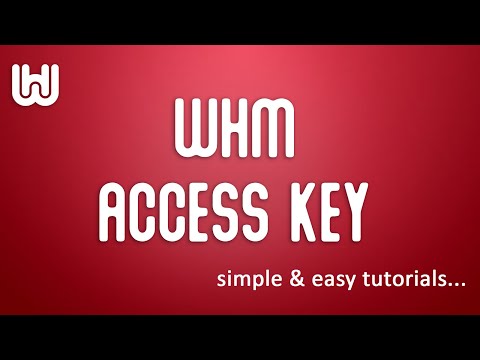 whm11 accesskey