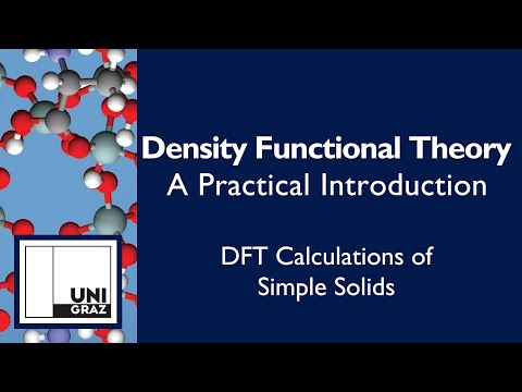Introduction to Density Functional Theory [Part Two] Setting up a VASP Calculation