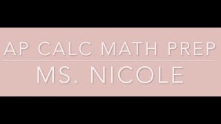 AP CALCULUS PREP CLASS: TUTORIAL 1: Chain Rule