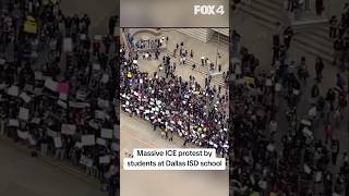 Massive ICE protest by Dallas ISD students