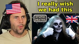 American Reacts to Horrible Histories - Stupid Deaths