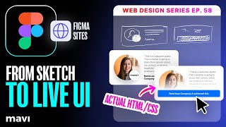 Go From SKETCH → COMPONENT → LIVE WEBSITE in Figma Sites (Web Design ep. 58 • #figma #course)