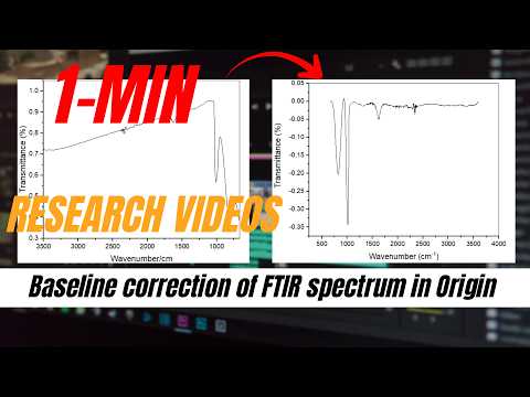 Baseline Correction of FTIR in Very Easy and Quick Steps