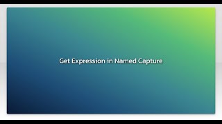 Get Expression in Named Capture