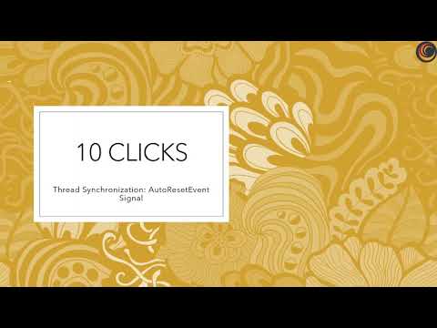 Thread Synchronization: AutoResetEvent Signal