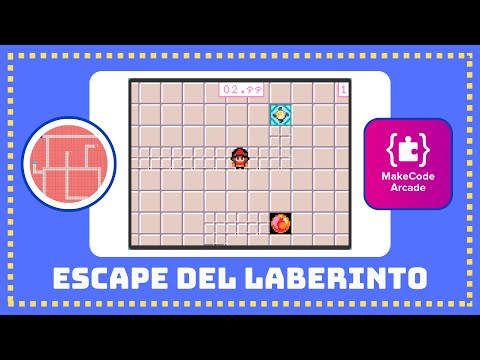Escape del laberinto - Tutorial MakeCode Arcade español