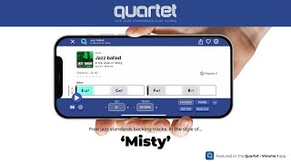 'Misty' – jazz backing track from the Quartet app #jazzstandards