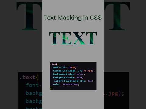 Text Masking in Css #html #css #css3 #csstricks #techno #htmlcss #frontendcourse #frontendcourse