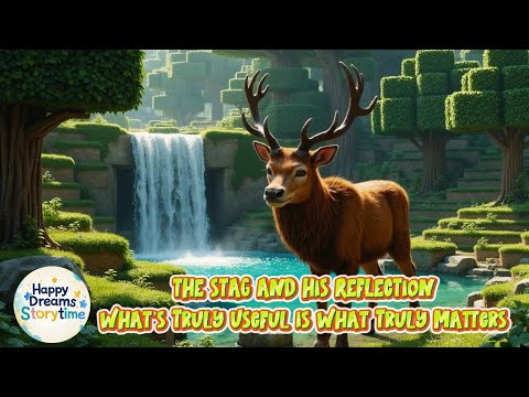 The Stag and His Reflection 🦌 | Aesop’s Fable About Vanity | Story for Kids | Happy Dreams Storytime