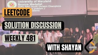 Leetcode Weekly Contest 481 — Solution Discussion