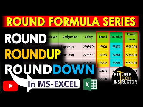 Excel में Round Formula का Use कैसे करें? | Round Formula Series in Excel in Hindi