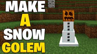 How to make a snow golem in Minecraft 1.21