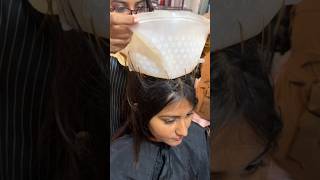 Caphighlight after wash #hairhighlight #studentwork #sparklewithshorts #beauty #viralvideo #shorts
