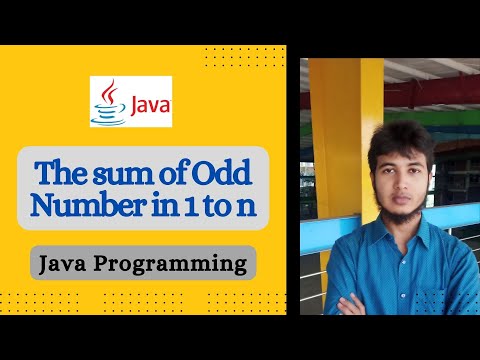 The sum of Odd Number in 1 to n | Java Programming Practice