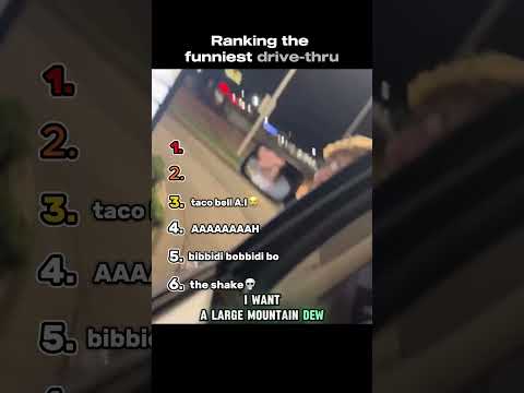 Ranking The Funniest Drive-Thru  #funnyshorts #funny #ranking #drivethru #prank