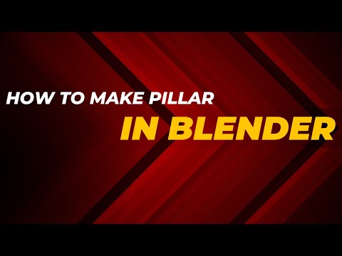 How to make a Modern Pillar in Blender