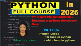 Python loops | Python Full Course For Beginners | python programming - 2025 | @CodeGlobal | Part 06
