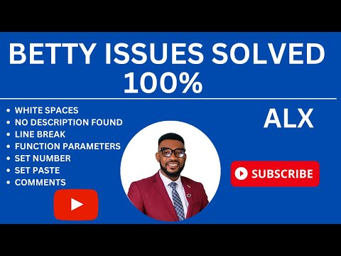 SOLVING BETTY DOCUMENTATION ISSUES