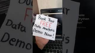 Book Your FREE Demo Now!! #dataanalysis #freedemo #learndataanalysis #python #datascience #newreel