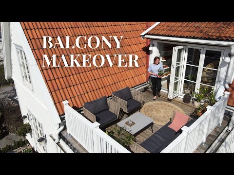 #5 BALCONY MAKEOVER | cleaning, planting, decorating 🌿