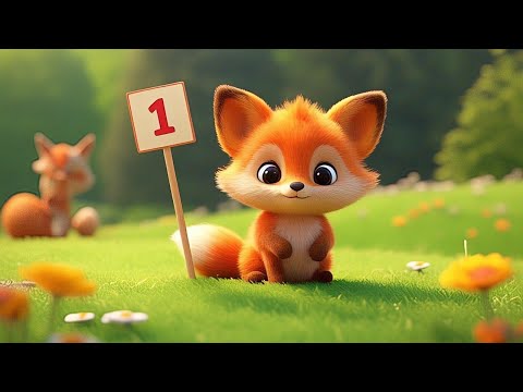 One Red Fox!Learn Colors & Numbers with  baby bear and bunny| Sing along| @tunesntalesTV