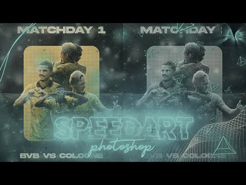 Borussia Dortmund Matchday Graphic | Photoshop