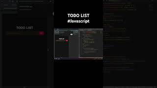 Todo list ✅ make in #javascript #html  #css