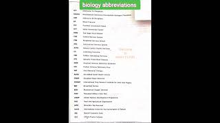 #biology #abbreviations #botany #zoology