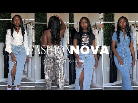 HUGEE Fashion Nova Ssummer Haul| Ed Hardy| jeans, sun dresses, dupes ​⁠@FashionNova