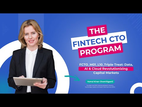 Triple Treat: Data, AI & Cloud Revolutionizing Capital Markets || Industry Talkstech