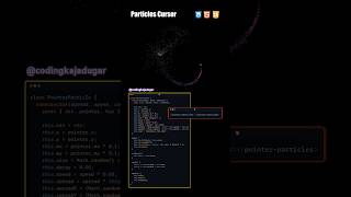 particles cursor #coding #shorts #ytshorts #webdevelopmentforbeginners #html #css #javascript