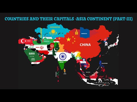 Countries and their Capitals  Asia Continent PART III