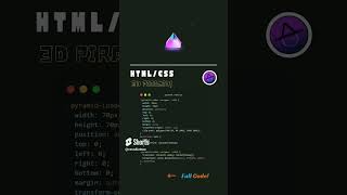 3D Pyramid loading animation | #shorts #css #coding