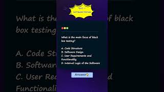 Dive into the world of black box testing!🕵‍♂             Answer: User Requirements and Functionality