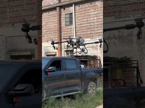 The pilot is  #helicopter #t60 #drone #t50 #dji #agriculturedrone #automobile