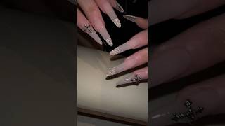 glittering nudes nails summer trends 2025 #nailgelart #dubainails #manicuretutorial #shorts