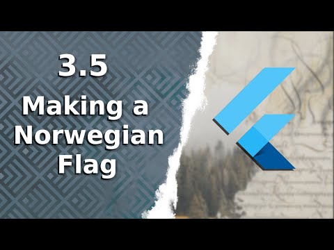 3.5) Making a Norwegian Flag in Flutter | The Complete (FREE) Flutter Course
