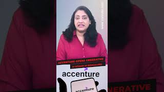 Accenture Opens Generative AI Studio in Bengaluru #shortsvideo