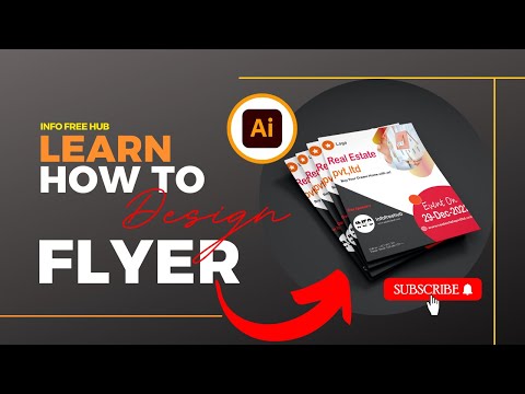 How to make a flyer on adobe illustrator #infofree #Trending #adobeillustrator #graphicdesign #flyer