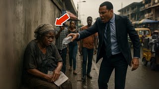 HE POURED WATER ON A HOMELESS OLD WOMAN—Not Knowing She Is a BILLIONAIRE Disguising#africanfolktales