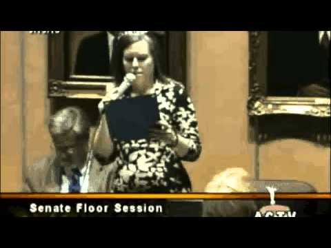 Senator Katie Hobbs Reads Domestic Violence Proclamation