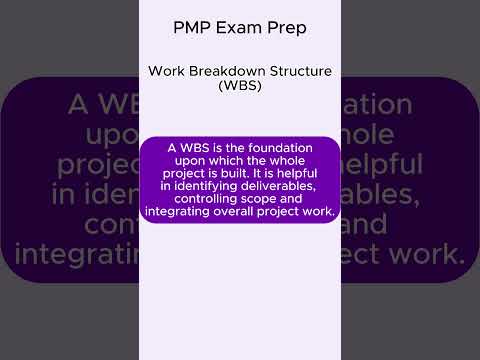 Work Breakdown Structure (WBS) - PMP