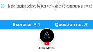 Exercise 5.1| Question no.20| class 12 NCERT | #continuityanddifferentiabilityclass12