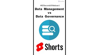 Difference Between Data Management vs Data Governance #Shorts