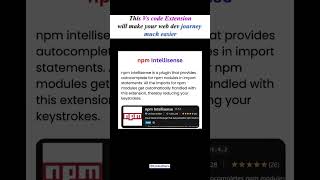 This VS Code extension will make your web dev journey 10× easier. #shorts #viral #vscode #coding
