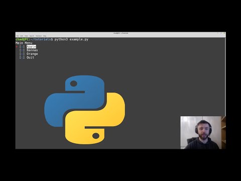 Simple menus in  python