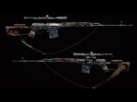 Dragunov SVD 3D game asset - Marmoset toolbag turnable