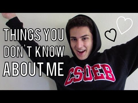 THINGS YOU DON'T KNOW ABOUT ME!!!