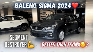 Maruti Suzuki BALENO SIGMA 2024 Detailed Walkaround🔥Base Model Pricing and Features😍