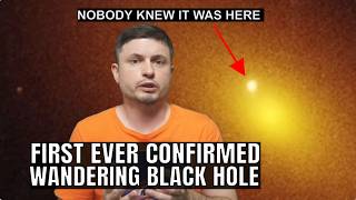 First Ever Wandering Supermassive Black Hole Revealed by an Explosion